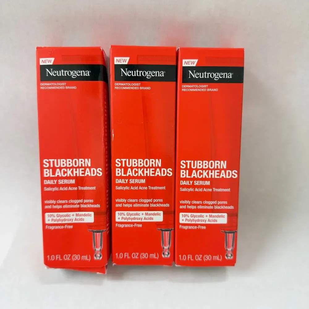 Neutrogena Stubborn Blackheads Daily Serum 1 fl oz 3 Pack